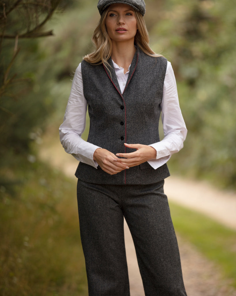 The Ladies Tweed Waistcoat - The Ideal Transition Piece.