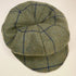 Tweed Baker Boy Cap - Green/Navy Windowpane