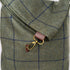 Ludford Tweed Slouch Bag - Green/Navy Windowpane