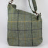 Julian Road Bags Ludford Tweed Slouch Bag - Green Windowpane