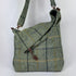 Julian Road Bags Ludford Tweed Slouch Bag - Green Windowpane
