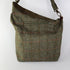 Julian Road Bags Ludford Tweed Slouch Bag - Green windowpane herringbone
