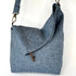 Julian Road Bags Ludford Tweed Slouch Bag - Pale blue tweed