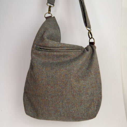 Julian Road Bags Ludford Tweed Slouch Bag - Tweed Mix