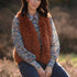 Julian Road Faux Fur Gilet Faux Fur Gilet in Rust