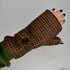 Julian Road Gloves Fingerless Gloves - Autumn Dogtooth Tweed