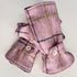 Julian Road Gloves Fingerless Gloves - Pink windowpane tweed
