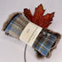 Julian Road Gloves Wrist Warmers - Blue/camel Tartan Tweed