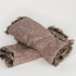 Julian Road Gloves Wrist Warmers - Brown/cream herringbone