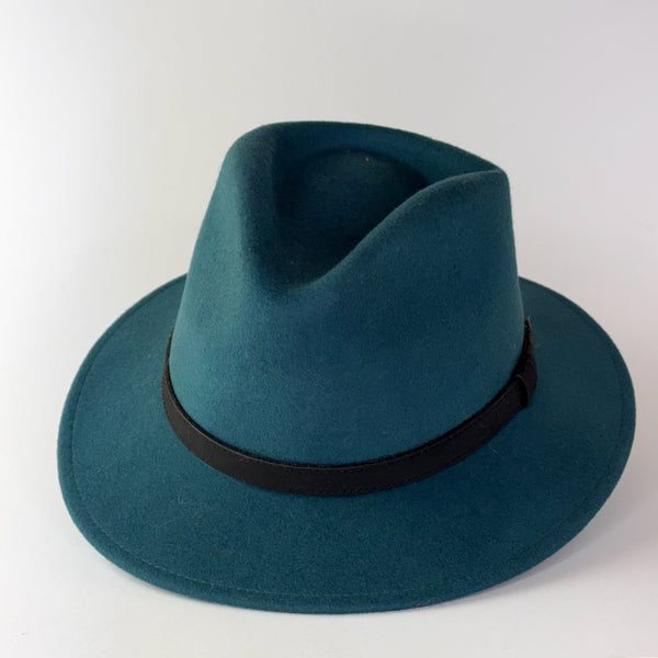 Julian Road Hat Pure Wool Fedora - Teal
