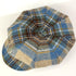 Julian Road Hat Tweed Baker Boy Cap - Blue/Camel Tartan