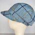 Julian Road Hat Tweed Baker Boy Cap - Blue Windowpane