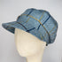 Julian Road Hat Tweed Baker Boy Cap - Blue Windowpane