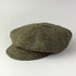 Julian Road Hat Tweed Baker Boy Cap - Green windowpane herringbone