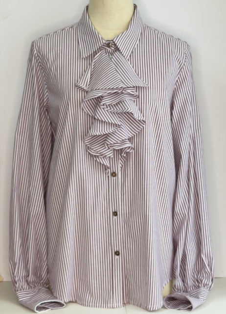 Julian Road Laura Stripe Shirt - Plum