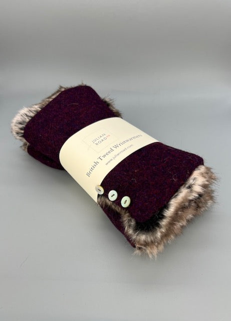 Julian Road Scarves Tweed Scarf - Country Brown Herringbone Shetland