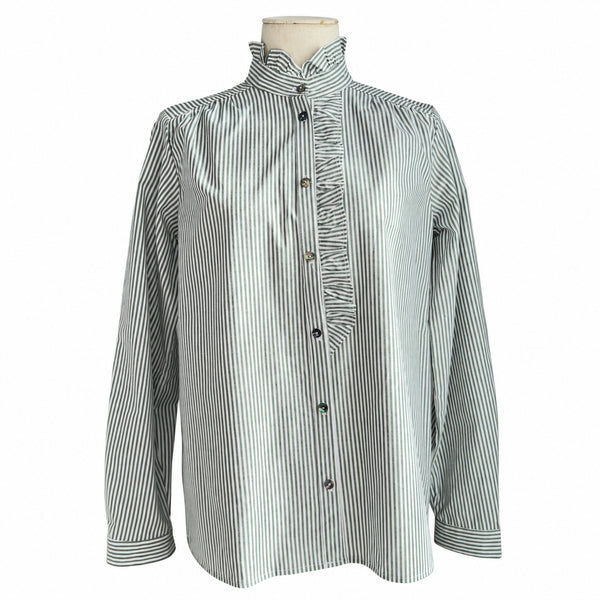 Julian Road Shirt Eliza Cotton Shirt - Bottle Stripe