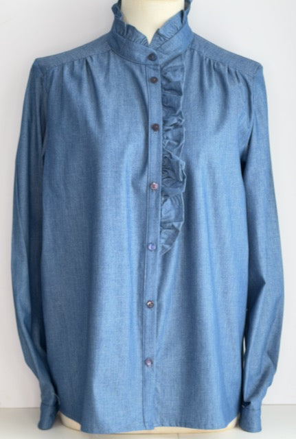Julian Road Shirt Eliza Cotton Shirt - Denim