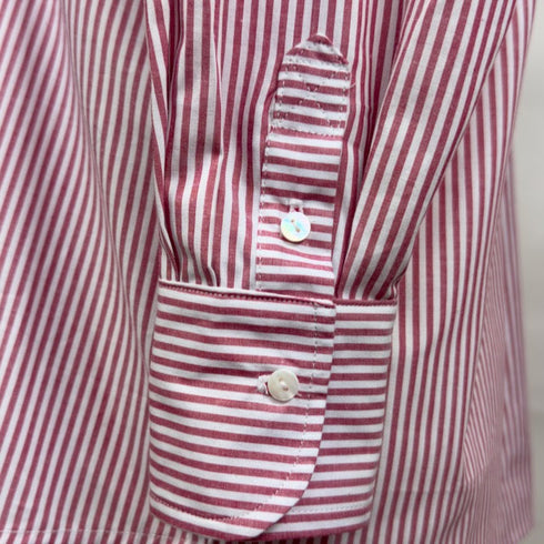 Julian Road Shirt Magenta Stripe Cotton Tux Shirt