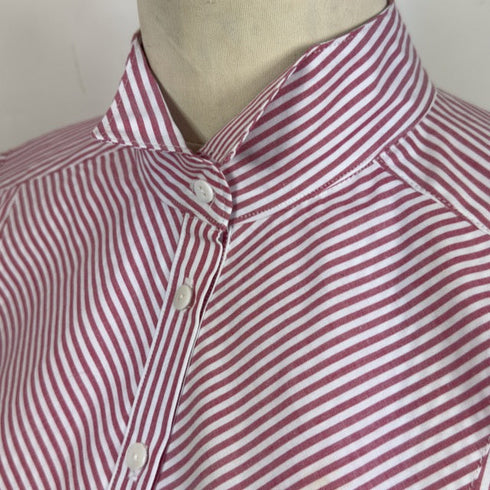 Julian Road Shirt Magenta Stripe Cotton Tux Shirt