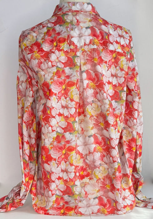 Julian Road Shirt Naomi Cotton Lawn Shirt - Red