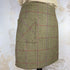 Julian Road Skirts Wrap Tweed Skirt - Khaki herringbone with pink and magenta windowpane