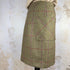 Julian Road Skirts Wrap Tweed Skirt - Khaki herringbone with pink and magenta windowpane