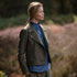 Julian Road Tweed Jackets Tweed Biker Jacket - Khaki herringbone