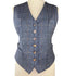 Julian Road Waistcoat Annie Ladies Tweed Waistcoat - Blue Merino Windowpane