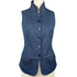 Julian Road Waistcoat India Ladies Tweed Waistcoat - Indigo Herringbone Merino