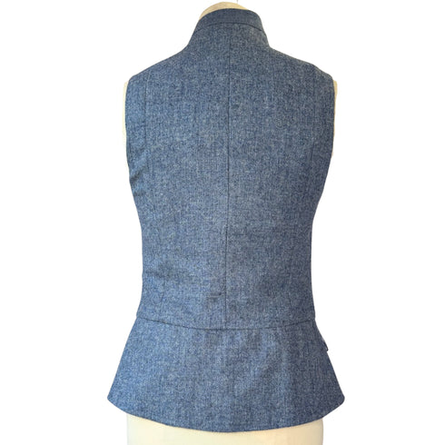 Julian Road Waistcoat India Ladies Tweed Waistcoat -Pale Blue Shetland