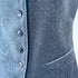 Julian Road Waistcoat Regency Ladies Tweed Waistcoat -Blue Merino Herringbone