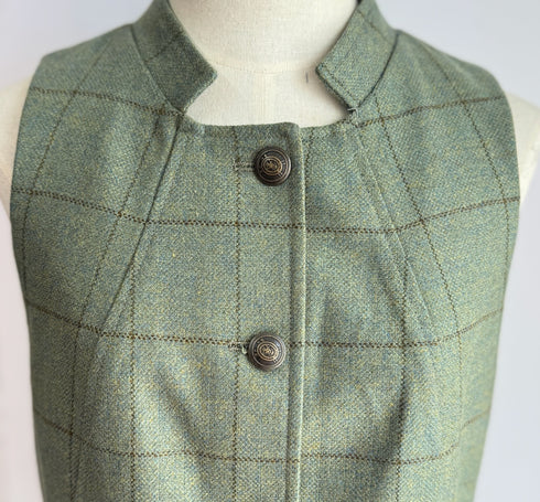 Julian Road Waistcoat Workshop waistcoat - peridot windowpane